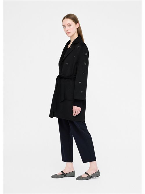 Cappotto in lana con ricami gioiello LIU JO | MF5111T4627/22222